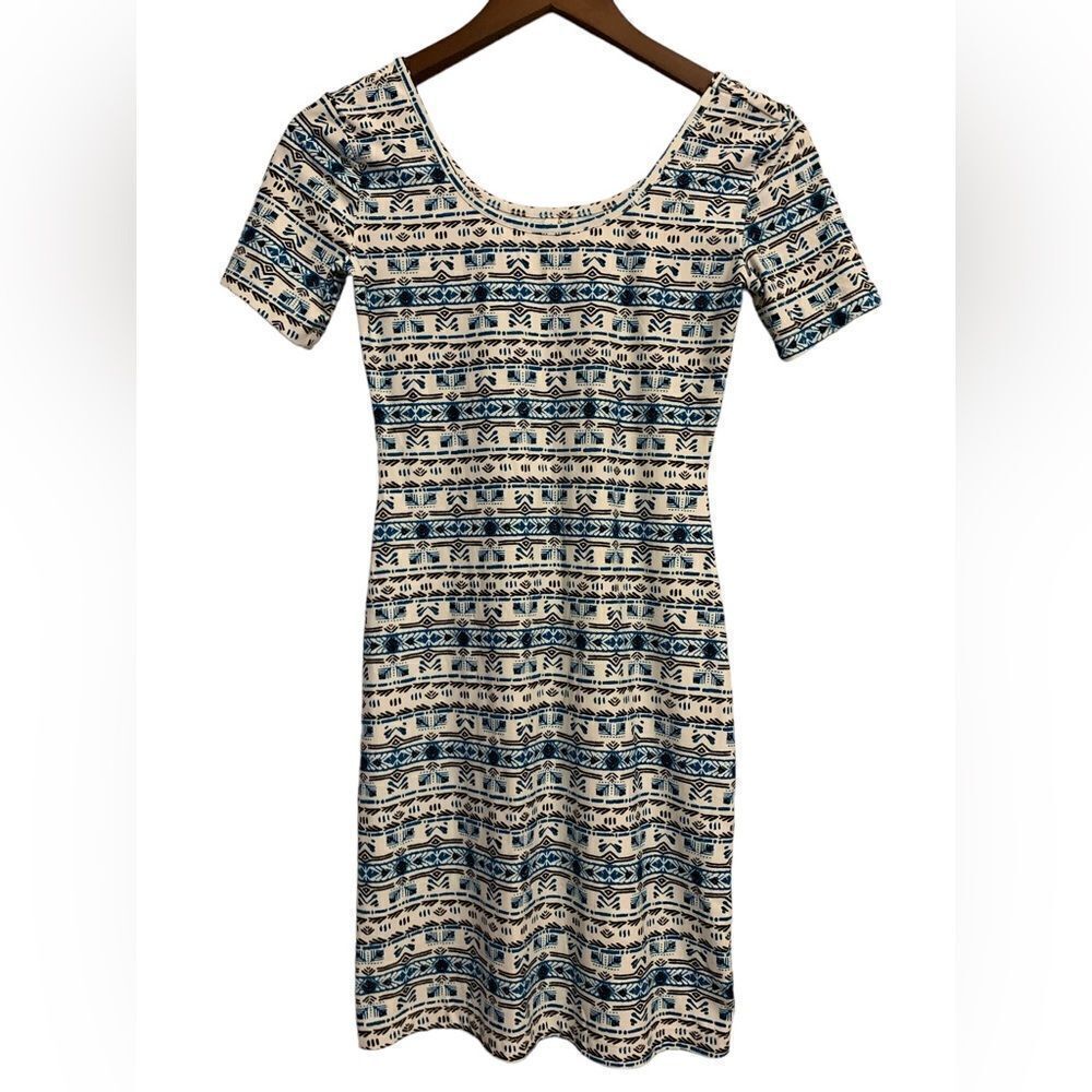 Mudd Bodycon Short Sleeved Scoop Neck Tee Shirt Dress S